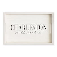 Serif Script Personalized Serving Tray