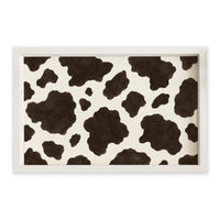 Cow Print Serving Tray