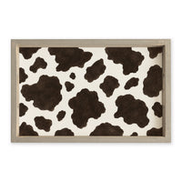 Cow Print Serving Tray