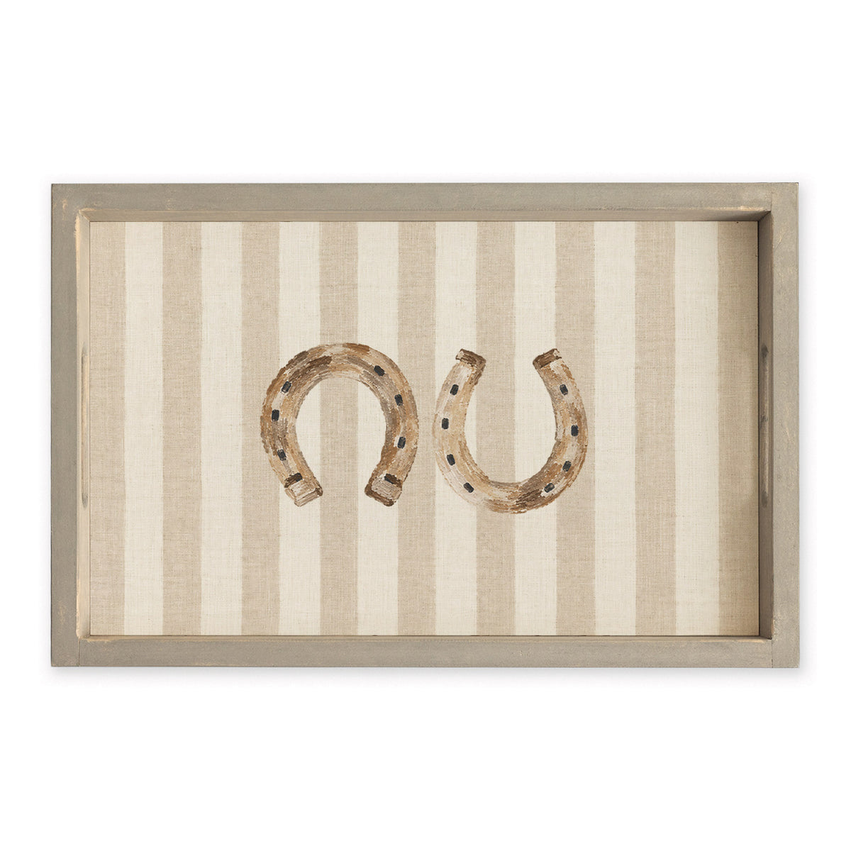 Horseshoe Stripe Serving Tray