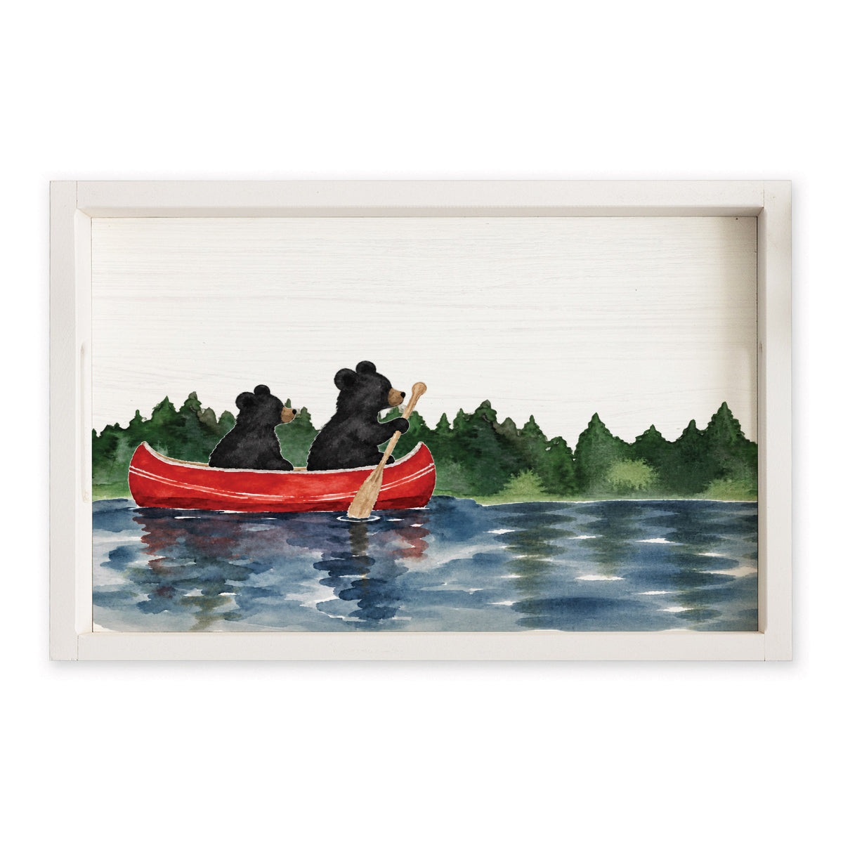 Black Bear Canoe Serving Tray