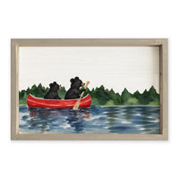 Black Bear Canoe Serving Tray