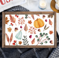Fall Pattern Serving Tray