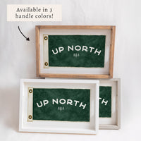 Vintage Flag Trees Personalized Serving Tray