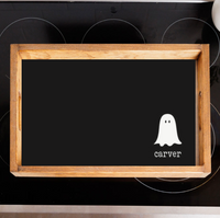 Personalized Ghost In The Corner Wooden Serving Tray