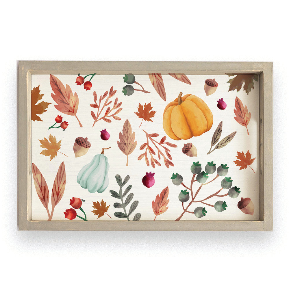 Fall Pattern Serving Tray