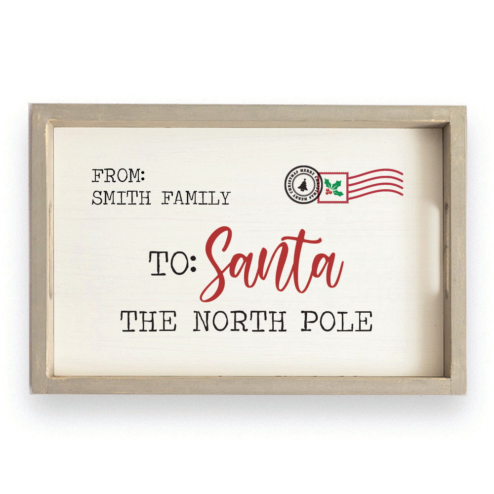 Santa Letter Personalized Serving Tray