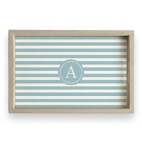Initial Stripes Personalized Serving Tray
