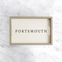 Weathered Personalized Serving Tray