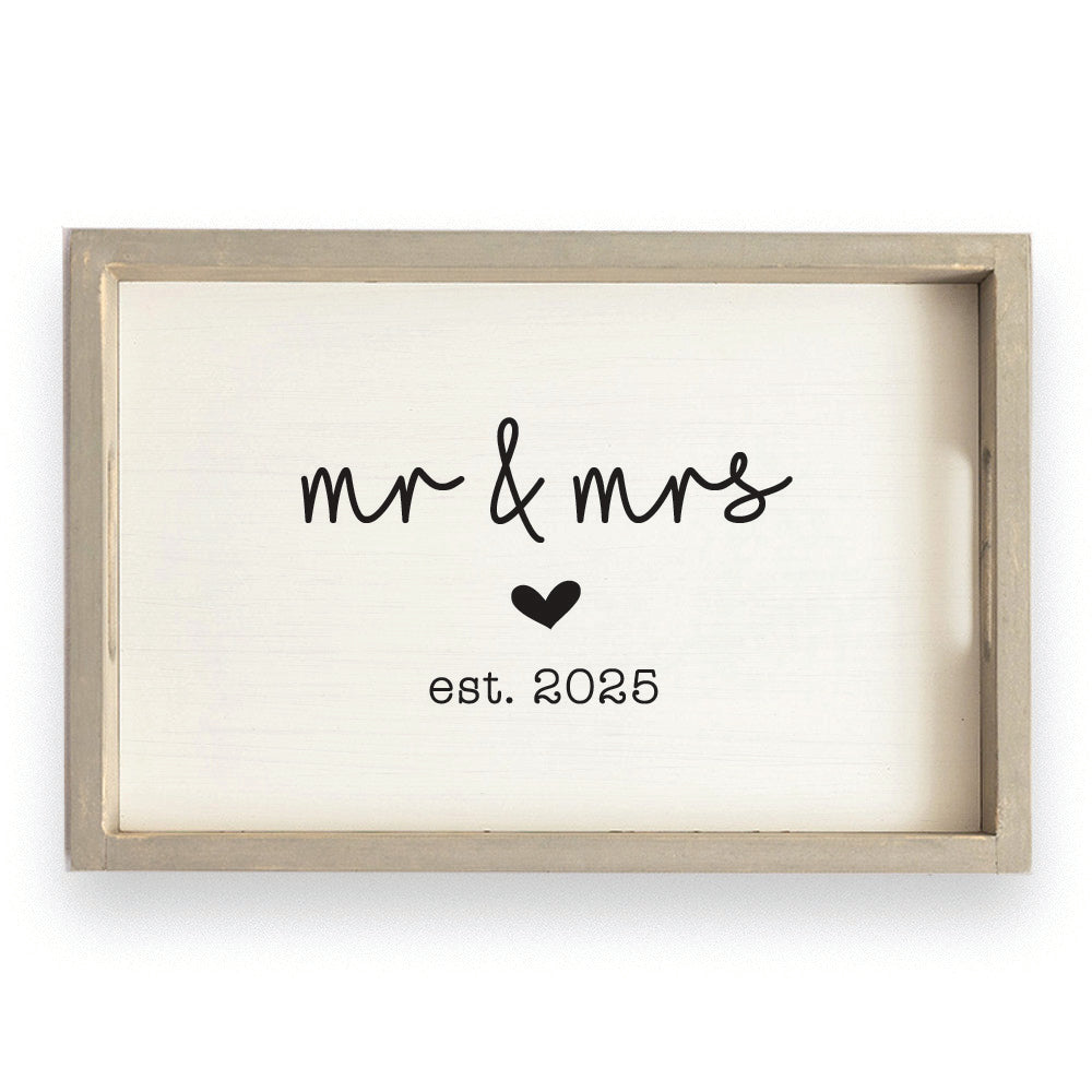 Wedding Established Personalized Serving Tray