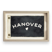 Heart Vintage Flag Personalized Serving Tray