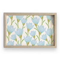 Blue Blossom Serving Tray