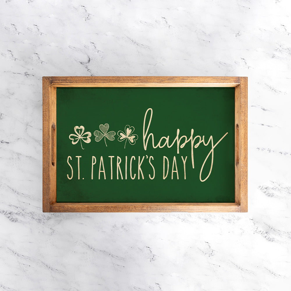Happy St Patrick's Day Serving Tray