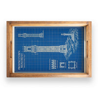 Provincetown Monument Blueprint Serving Tray