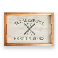Ski Sleep Ski Personalized Serving Tray