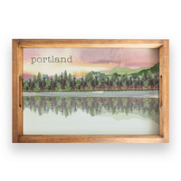 Lake Personalized Serving Tray