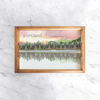 Lake Personalized Serving Tray