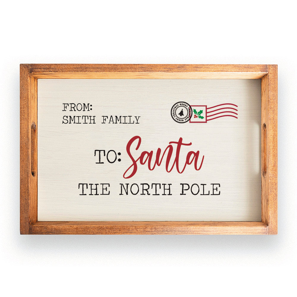 Santa Letter Personalized Serving Tray