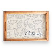 Oysters Personalized Serving Tray