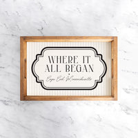 Where it All Began Personalized Serving Tray