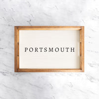 Weathered Personalized Serving Tray