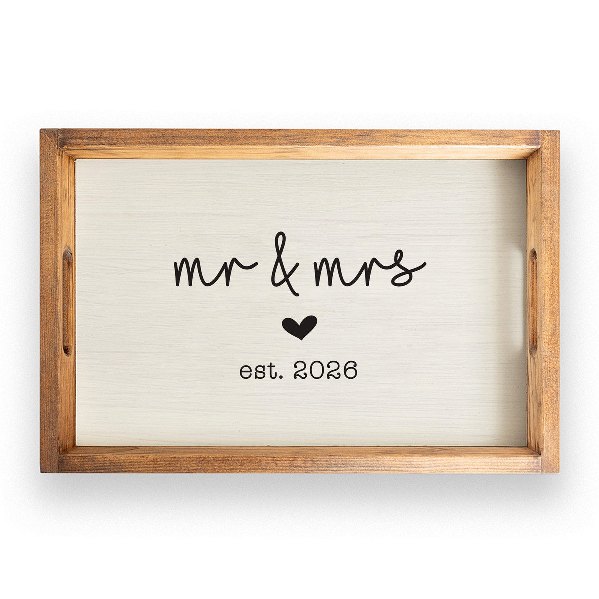 Wedding 2026 Cursive Serving Tray