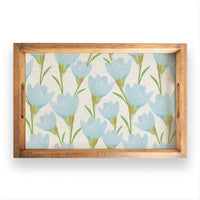 Blue Blossom Serving Tray