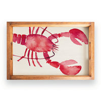 Watercolor Red Lobster Serving Tray