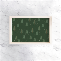 Evergreen Christmas Tree Wooden Serving Tray