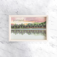 Lake Personalized Serving Tray