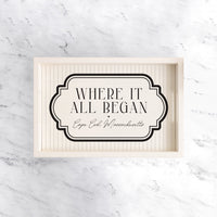 Where it All Began Personalized Serving Tray