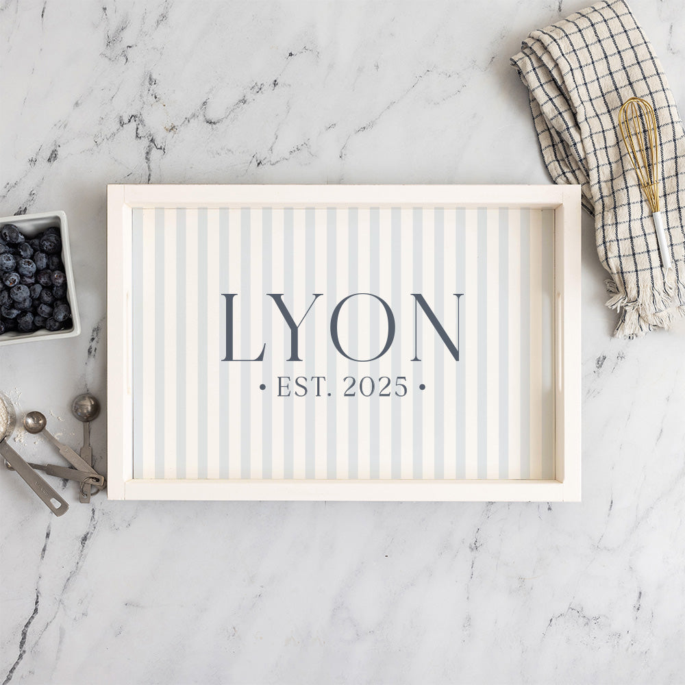 Established Last Name Serving Tray