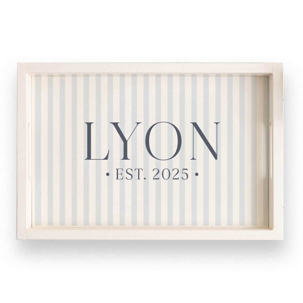 Established Last Name Serving Tray