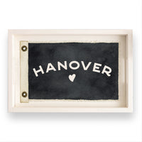 Heart Vintage Flag Personalized Serving Tray