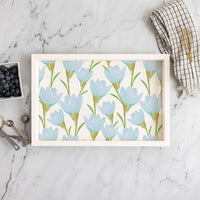 Blue Blossom Serving Tray