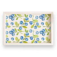 Blue Berries Wooden Serving Tray