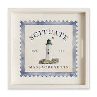 *Scituate Lighthouse Stamp Serving Tray