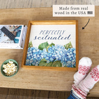 *Perfectly Scituated Hydrangeas Serving Tray