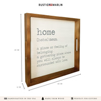 Home Definition Serving Tray