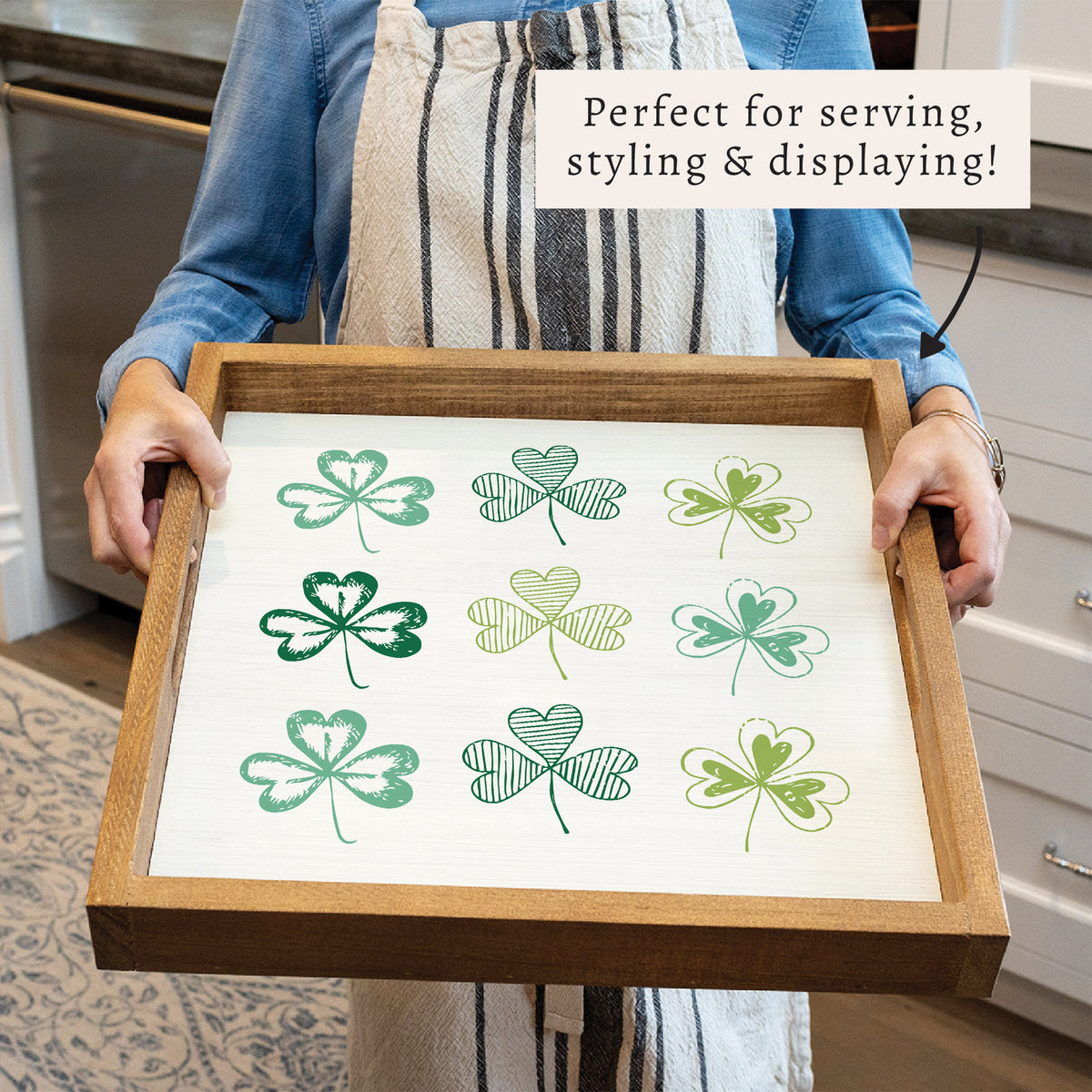 Shamrocks Serving Tray