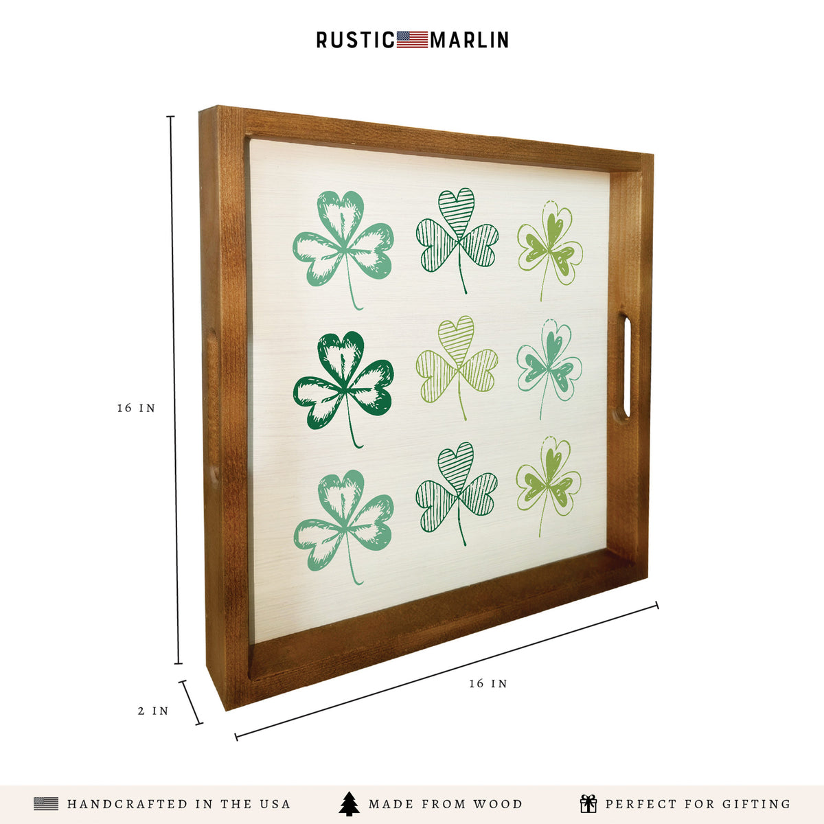 Shamrocks Serving Tray