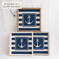 Anchor Stripes Serving Tray