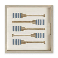 Striped Oars Serving Tray