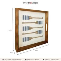 Striped Oars Serving Tray