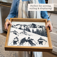 Retro Ski Run Serving Tray