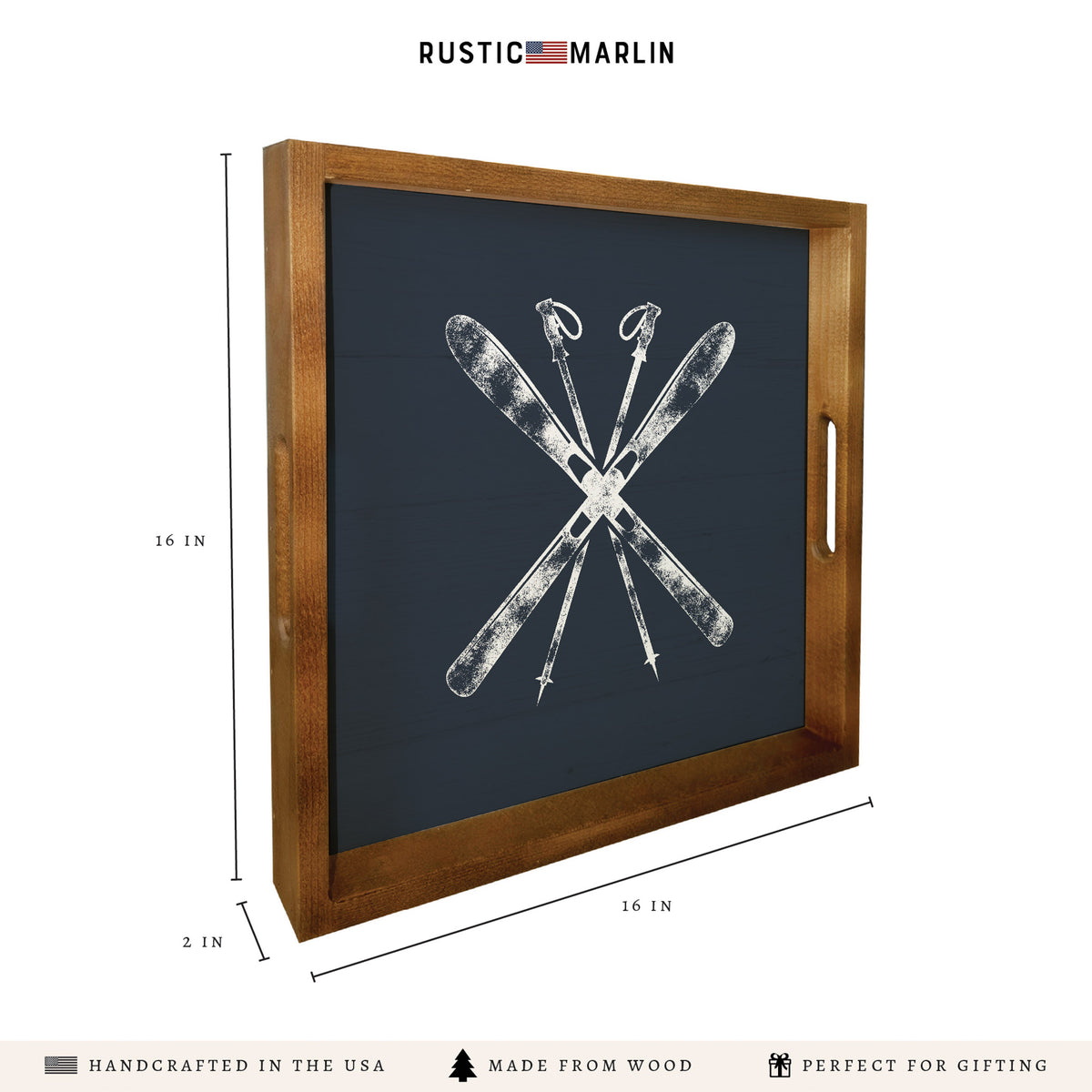 Skis Serving Tray