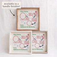 Dear Santa Multicolor Personalized Serving Tray