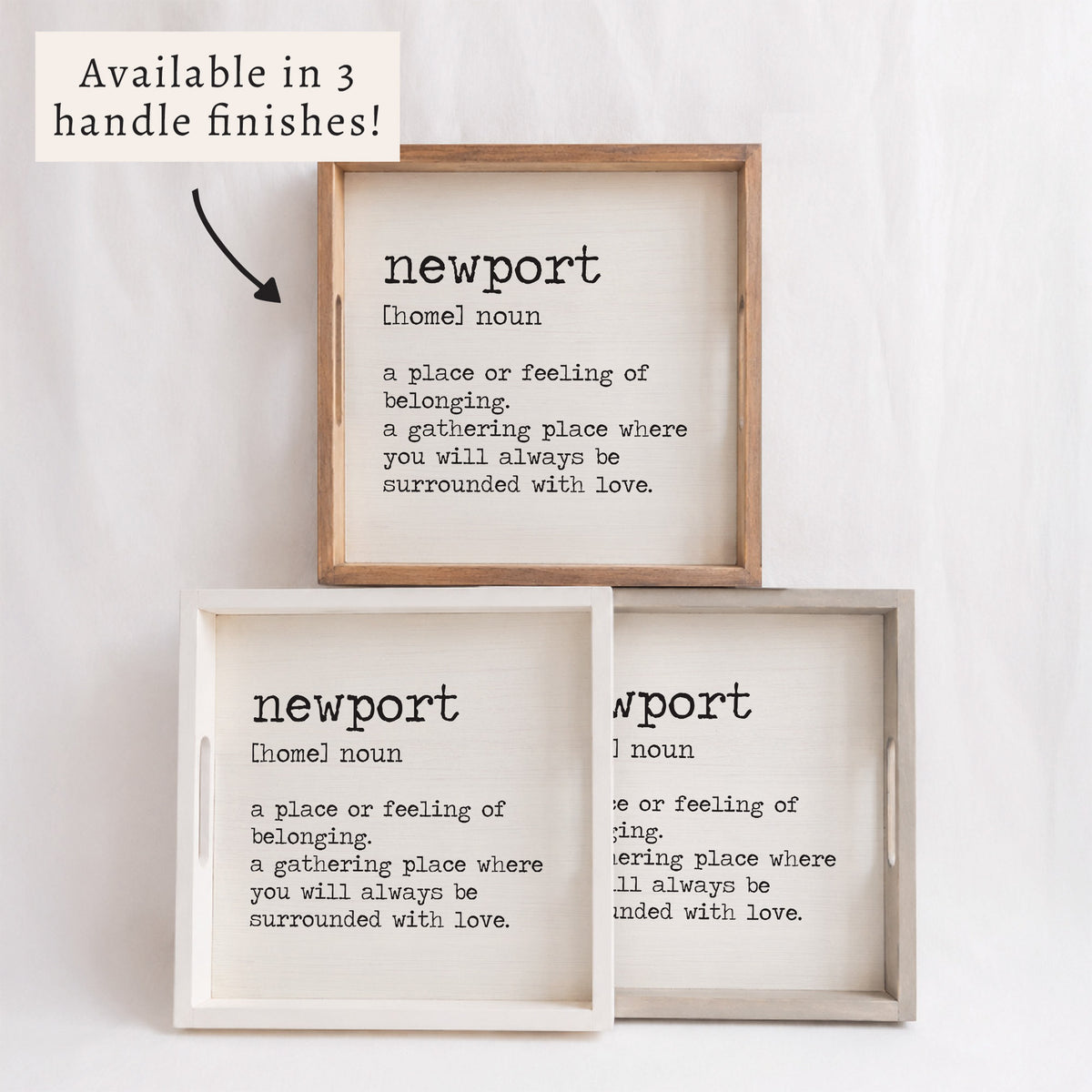 Home Definition Personalized Serving Tray