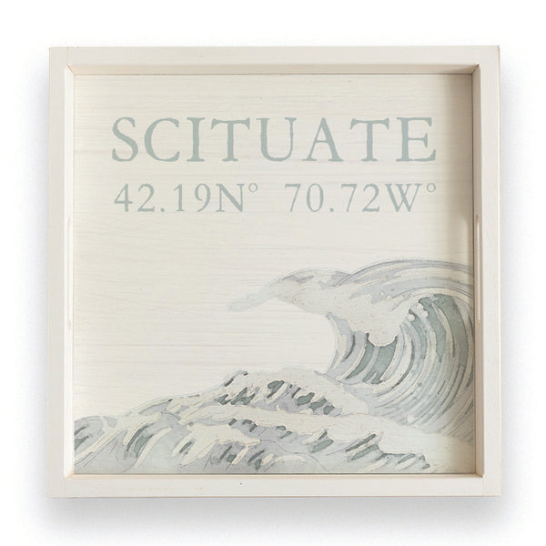 Coastal Wave Personalized Serving Tray