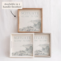 Coastal Wave Personalized Serving Tray